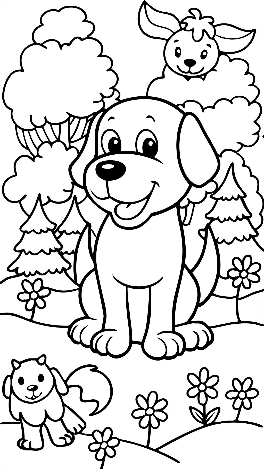 Página para colorear de Clifford